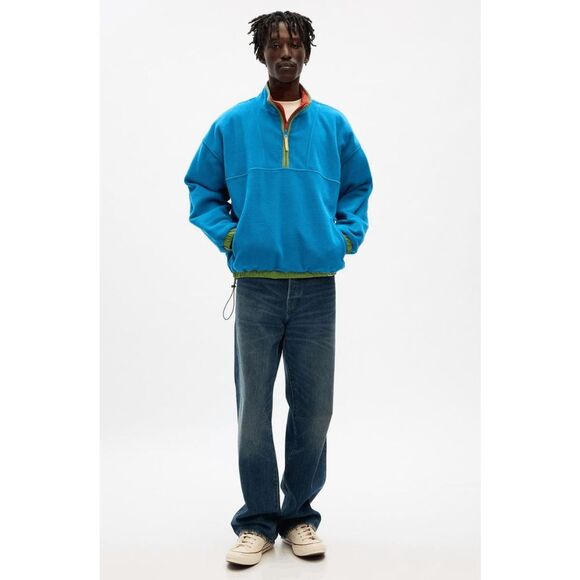 Gap Re-Issue x Sean Wotherspoon Half Zip Reversible Sweatshirt Men's Size Medium - Picture 1 of 9